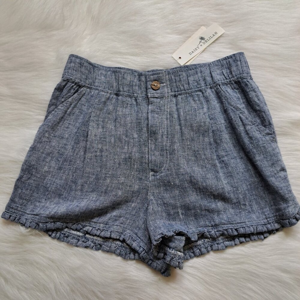 Daisy & Delilah NEW Linen Beachy Summer Shorts Size Medium